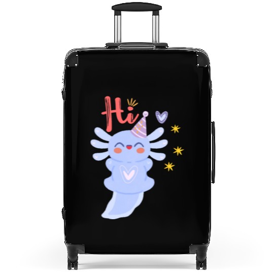 Baby Axolotl Art - 7 Suitcases