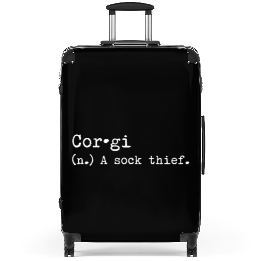 A Sock Thief Corgi Suitcases