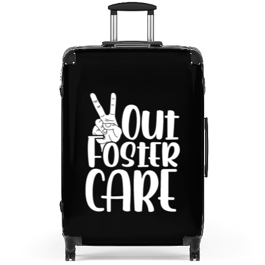 Peace Out Foster Care Adoption Suitcases