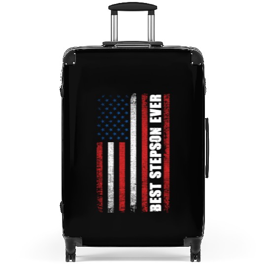 Best Step Son Ever 4th of July Independence Day US Suitcases