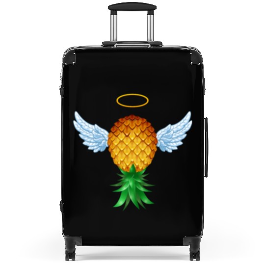 Cute Swinger Upside Down Pineapple Angel Wings Suitcases