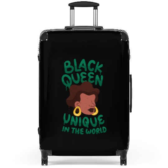 Black unique in the world Queen Black queen unique Suitcases
