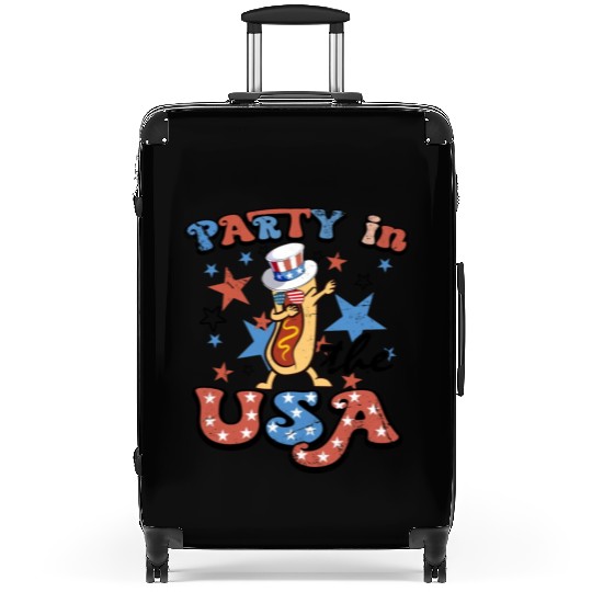4th Of July Dance Hotdog Lover Party In The USA Suitcases