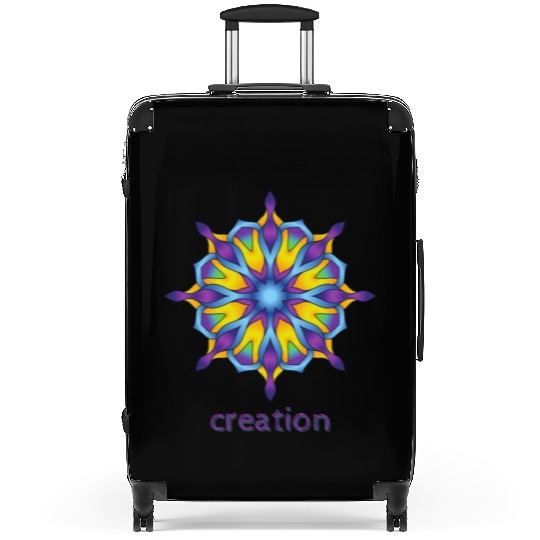 Creation Mandala Design Suitcases