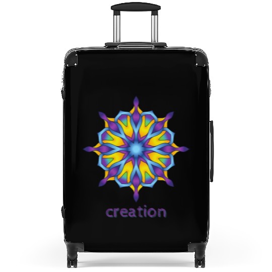 Creation Mandala Design Suitcases