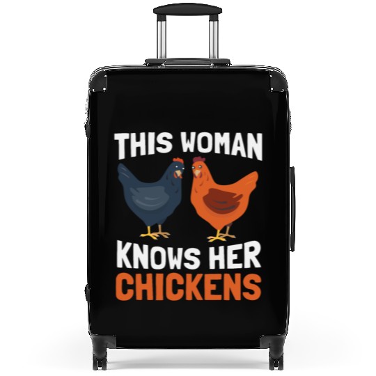Chicken Farming Farmer Suitcases