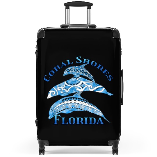 Coral Shores Florida Vacation Tribal Dolphins Suitcases