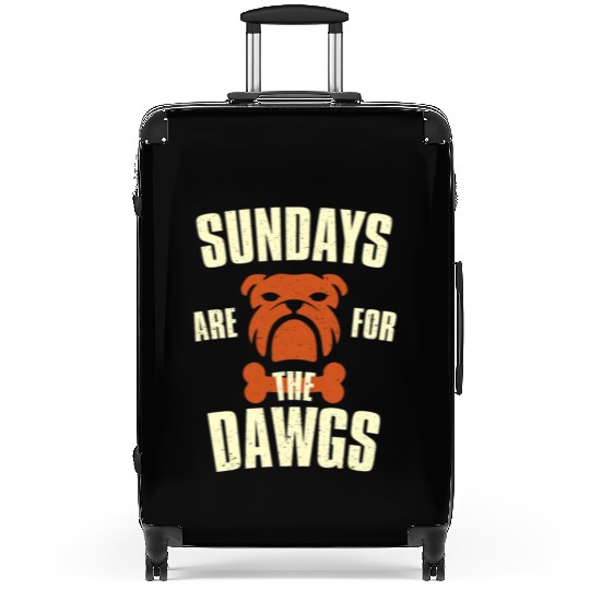 Sundays are for the dogs Cleveland Ohio Suitcases