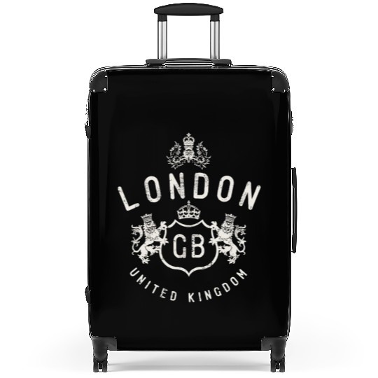 London Great Britain Vintage Crown Suitcases
