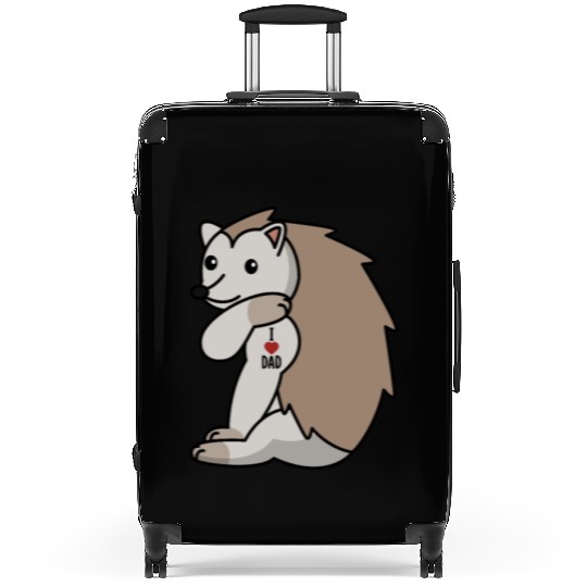 I Love Dad Hedgehog Suitcases
