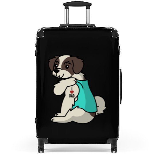 I Love Dad Shih Tzu Suitcases
