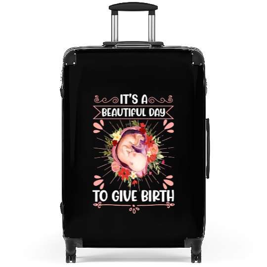 Midwife Flowers Baby Catcher Doula Suitcases