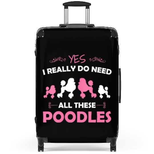 Womens Funny Standard Poodle Dog Lover Puppy Breed Suitcases