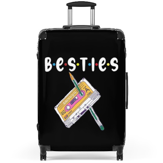 besties, bestfriend, best friend Suitcases