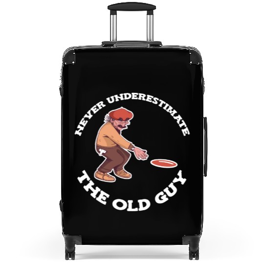 Old Guy Disc Golf Disc Golfer Suitcases