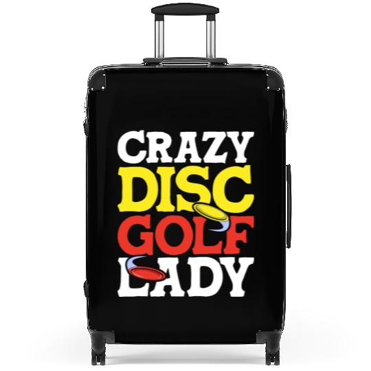 Crazy Disc Golf Lady Disc Golfer Suitcases