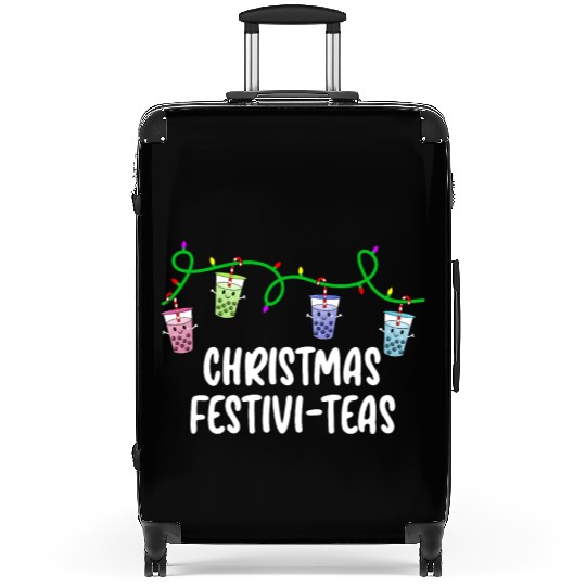 Boba Tea Relax Christmas Cute Kawaii Bubble Milk Suitcases