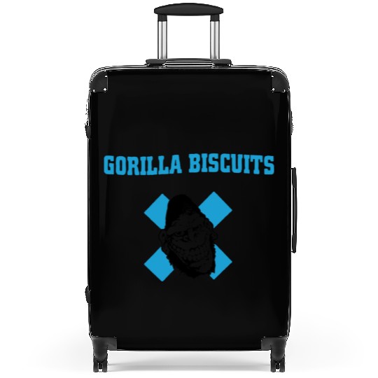 Gorilla Punk Eat Biscuits Suitcases