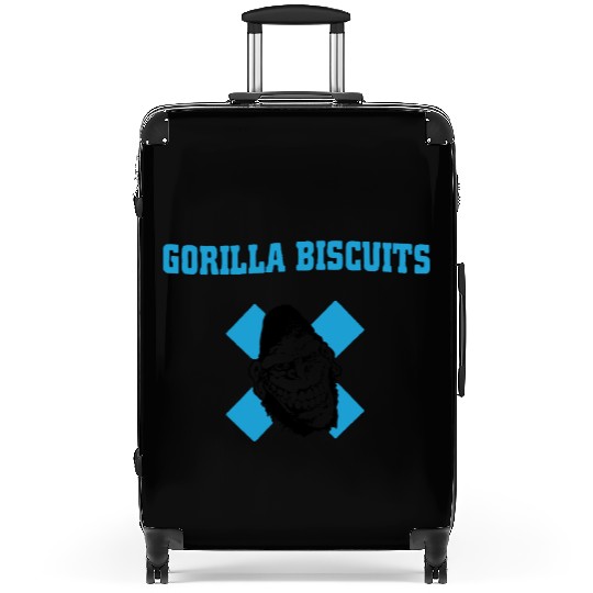 Gorilla Punk Eat Biscuits Suitcases