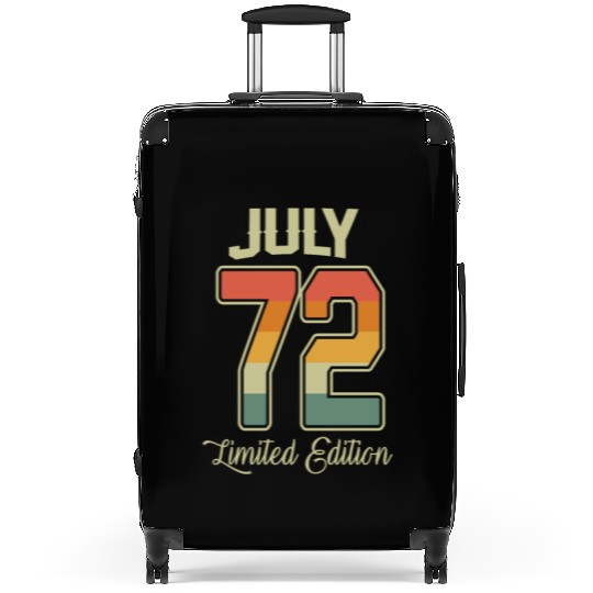 Vintage 50th Birthday July 1972 Sports Gift Suitcases