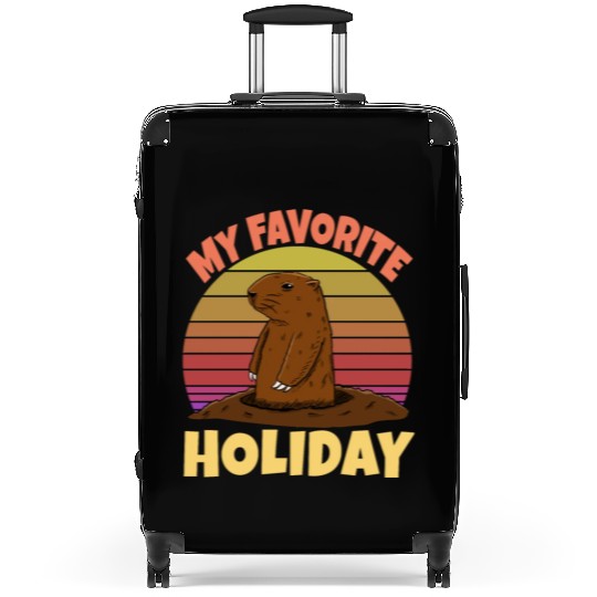 My Favourite Holiday Groundhog Suitcases