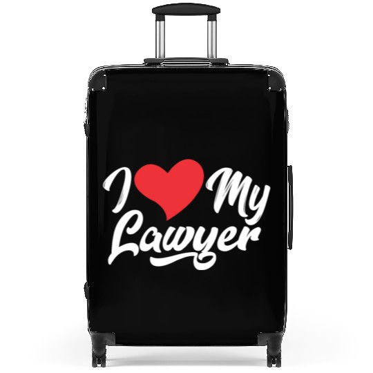 I Love My Lawyer Graduation Attorney Advocate Law Suitcases