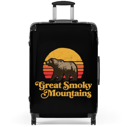 Retro Great Smoky Mountains Park Bear Suitcases