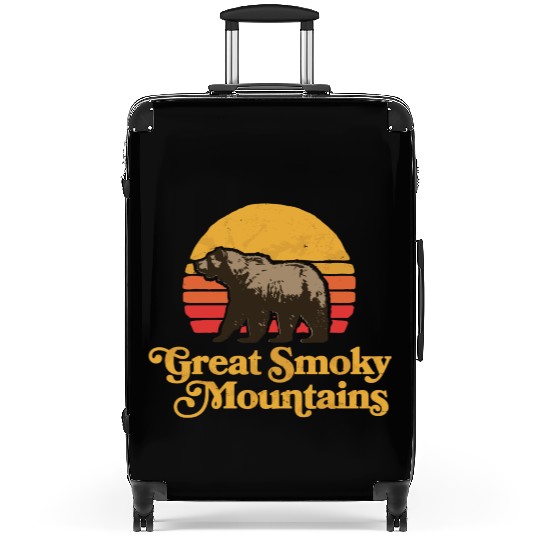 Retro Great Smoky Mountains Park Bear Suitcases