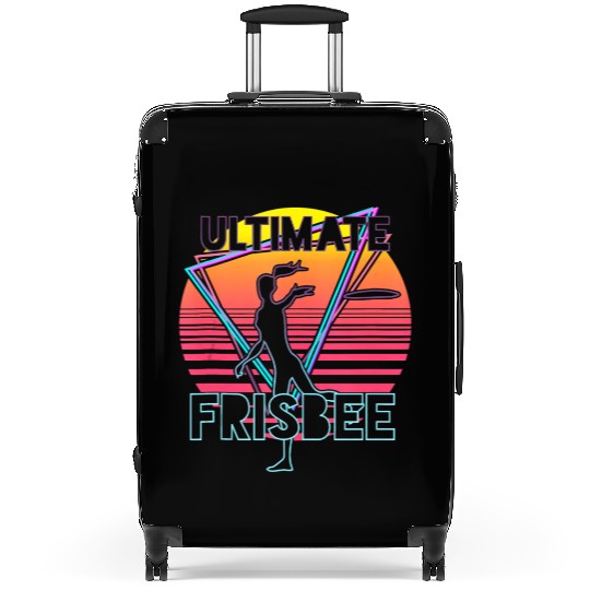 Retro Ultimate Frisbee Players Team Sports Disc Suitcases