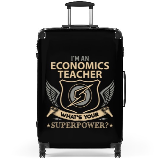 Economics Teacher Suitcases - Superpower Job Gift It