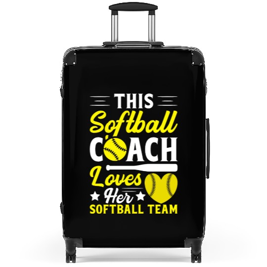 This Softball Coach Loves Her Softball Team Suitcases