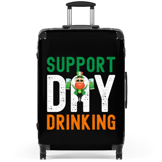 Support Day Drinking St Patrick's Day Suitcases