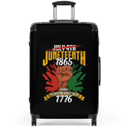 Juneteenth Black History Day Pride Gift Suitcases