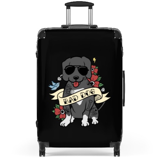 Bad Dog Tattoo Great Dane Suitcases