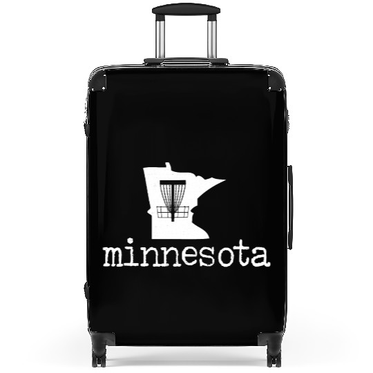 State of Minnesota Disc Golf Suitcases Golfer Golfing
