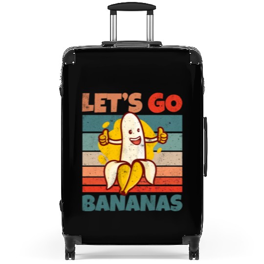 Retro Vintage Let's Bananas Funny Thumbs Banana Suitcases