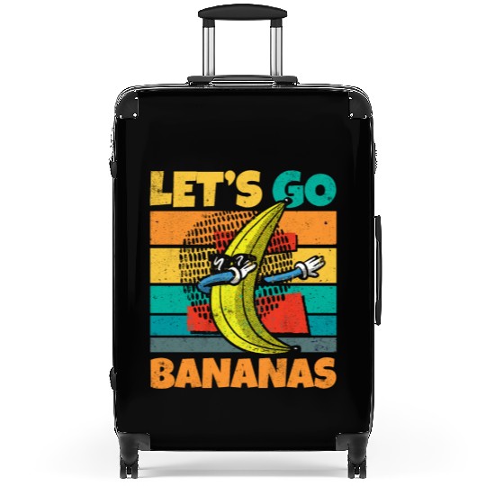 Vintage Let's Bananas Funny Dab Banana Suitcases