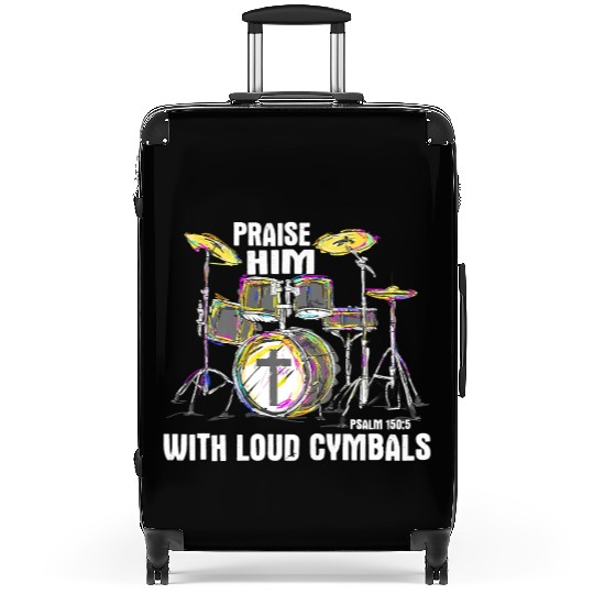 Praise Him With Loud Cymbals Christian Drummer Suitcases