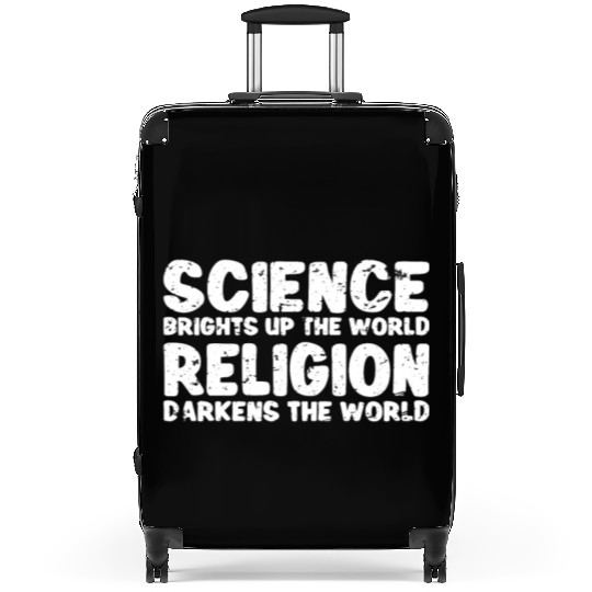 Atheist Atheism Anti Religion Securalism God Sucks Suitcases