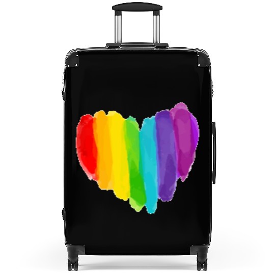 Pride Rainbow Heart Suitcases