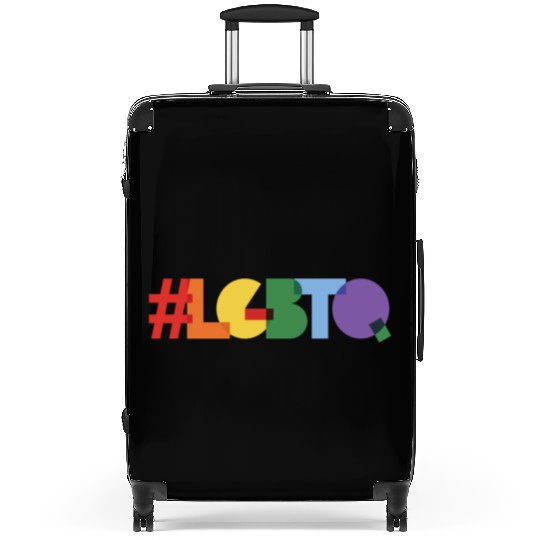 #LGBTQ Rainbow Pride Banner Suitcases