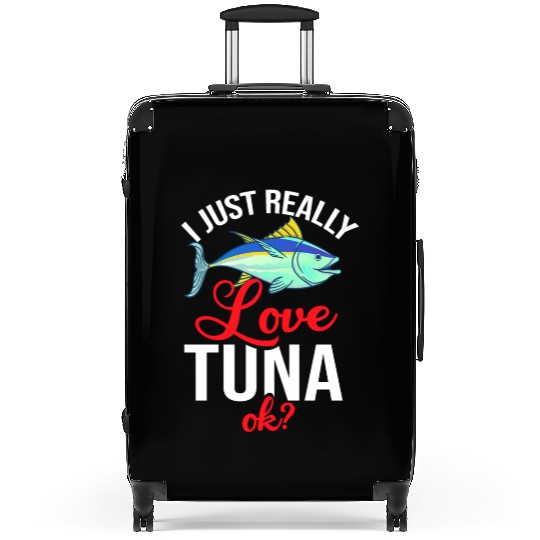 Red Tuna Fish Bluefin Fishing Salad Suitcases