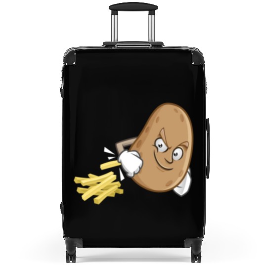 French Fries Potato Fries Suitcases