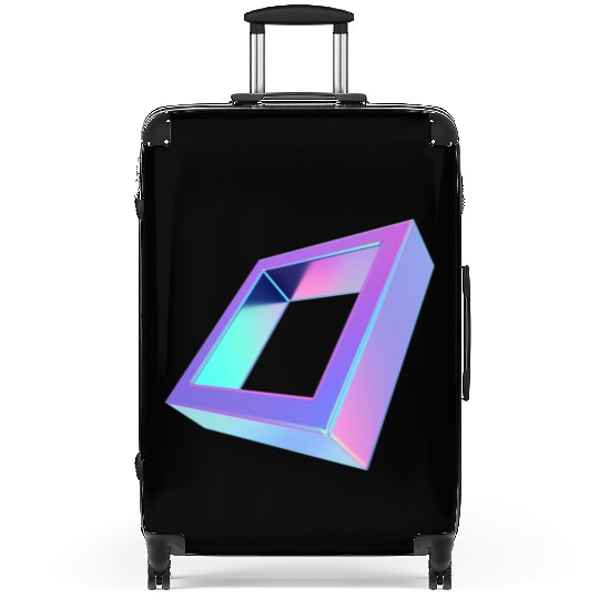 3d squar design Suitcases