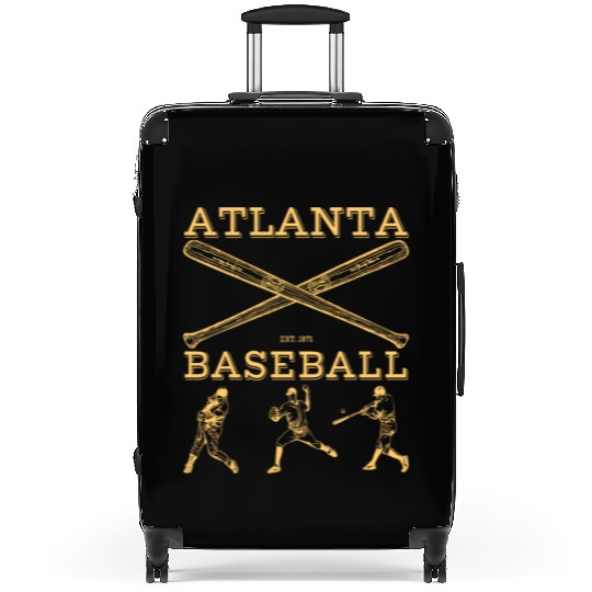 Vintage Atlanta Baseball est 01 Suitcases