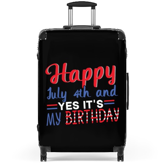 America American Flag Born Birth Happy 4th Of July Suitcases