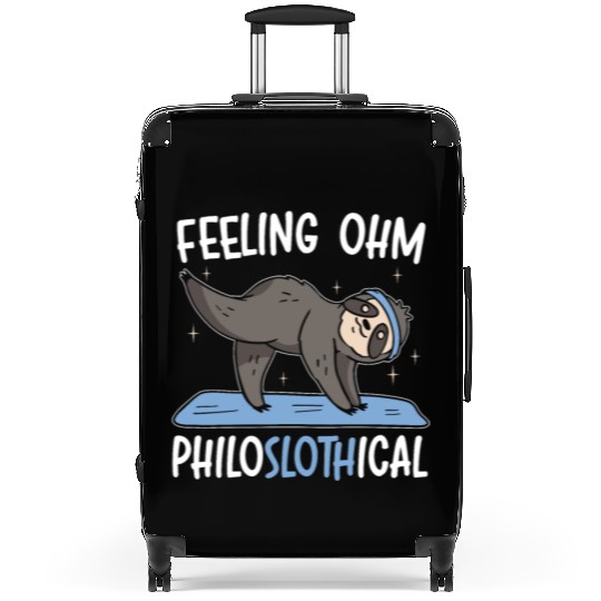Feeling Philoslothical Fitness Yoga Meditate Sloth Suitcases