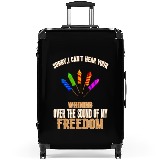 The Sound Of My Freedom Humor Graphic Suitcases