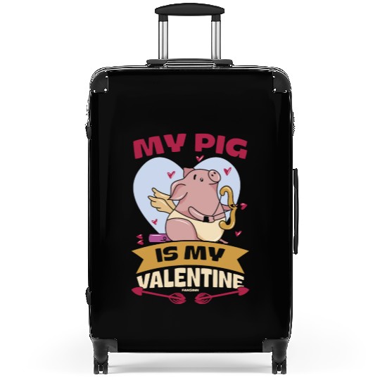Pig animal piglet farm funny gift Suitcases