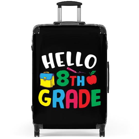 Hello 8th Grade Back To School Suitcases